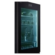 LG Frigider LG MoodUP™ cu InstaView , 352L, Compresor Smart Inverter, Wi-Fi, Linear Cooling™ , top side cloosure view, GBG719MDNN, thumbnail 9