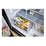 LG Frigider MoodUP™ LG, InstaView™, 617L, Linear Cooling™ , top view , GMV960NNME, thumbnail 10