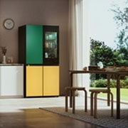 LG Frigider MoodUP™ LG, InstaView™, 617L, Linear Cooling™ , left view  , GMV960NNME, thumbnail 13