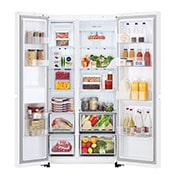 LG Side by Side LG, No Frost, 664 L, Compresor Smart Inverter, LINEARCooling™, front open food, GSBC40SWPE, thumbnail 2
