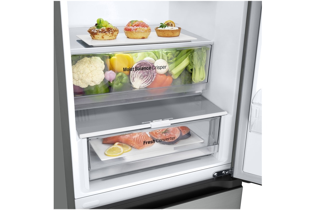 LG Combină Frigorifică LG, 344L, No Frost, Compresor Smart Inverter, LINEAR Cooling™, Door Cooling+™, drawer food, GBV3100EPY, thumbnail 7