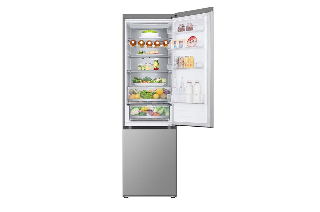 LG Combină Frigorifică LG, 387L, No Frost, Compresor Smart Inverter, Wi-Fi, DoorCooling+™., Front Open with food, GBV7270EPY, thumbnail 2