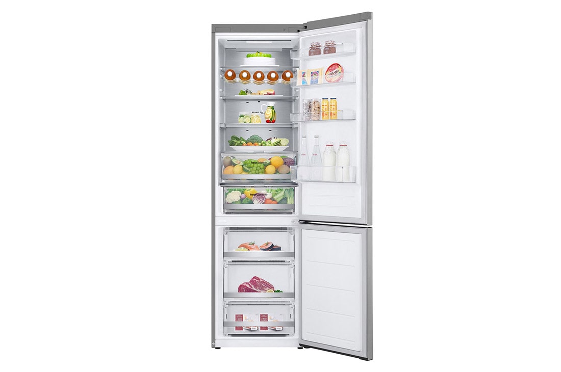 LG Combină Frigorifică LG, 387L, No Frost, Compresor Smart Inverter, Wi-Fi, DoorCooling+™., FrontAllOpen without food, GBV7270EPY, thumbnail 3