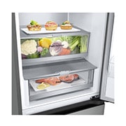 LG Combină Frigorifică LG, 387L, No Frost, Compresor Smart Inverter, Wi-Fi, DoorCooling+™., Duct view with food, GBV7270EPY, thumbnail 6