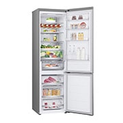 LG Combină Frigorifică LG, 387L, No Frost, Compresor Smart Inverter, Wi-Fi, DoorCooling+™., LeftSideOpen view with food, GBV7270EPY, thumbnail 11