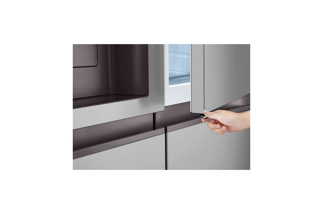 LG Side-by-Side LG, Door-in-Door™, 641 L, LinearCooling™, Ice Dispenser, Handle, GSJC41PYPE, thumbnail 3