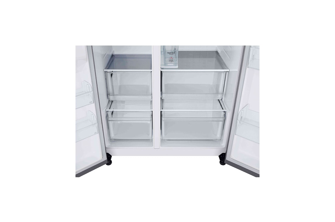 LG Side-by-Side LG, Door-in-Door™, 641 L, LinearCooling™, Ice Dispenser, FrontRightOpen, GSJC41PYPE, thumbnail 10