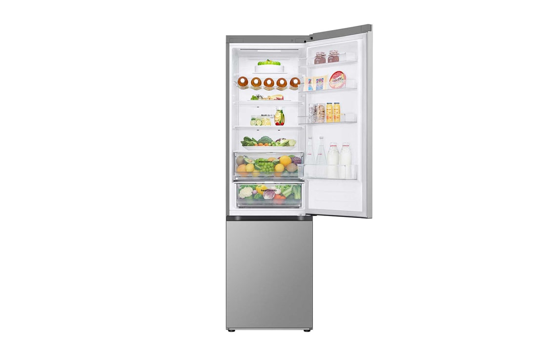 LG Combină Frigorifică LG, 387L, Door Cooling, Compresor Smart Inverter, Wi-Fi , Front Open with food, GBV3210DPY, thumbnail 2