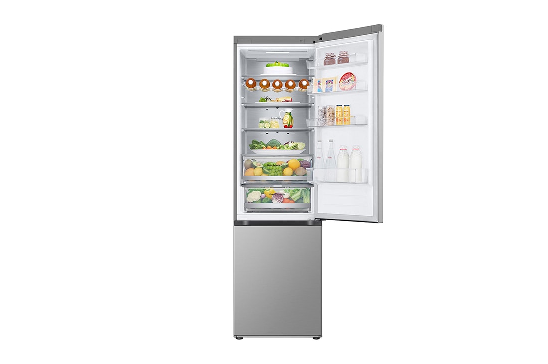 LG Combină Frigorifică LG, 387L, No Frost, LinearCooling™, Wi-Fi, Fața deschisă complet (fără alimente, ușă deschisă), GBV5250EPY, thumbnail 2