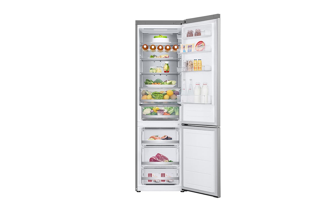 LG Combină Frigorifică LG, 387L, No Frost, LinearCooling™, Wi-Fi, Fața deschisă complet (fără alimente, ușă deschisă), GBV5250EPY, thumbnail 3