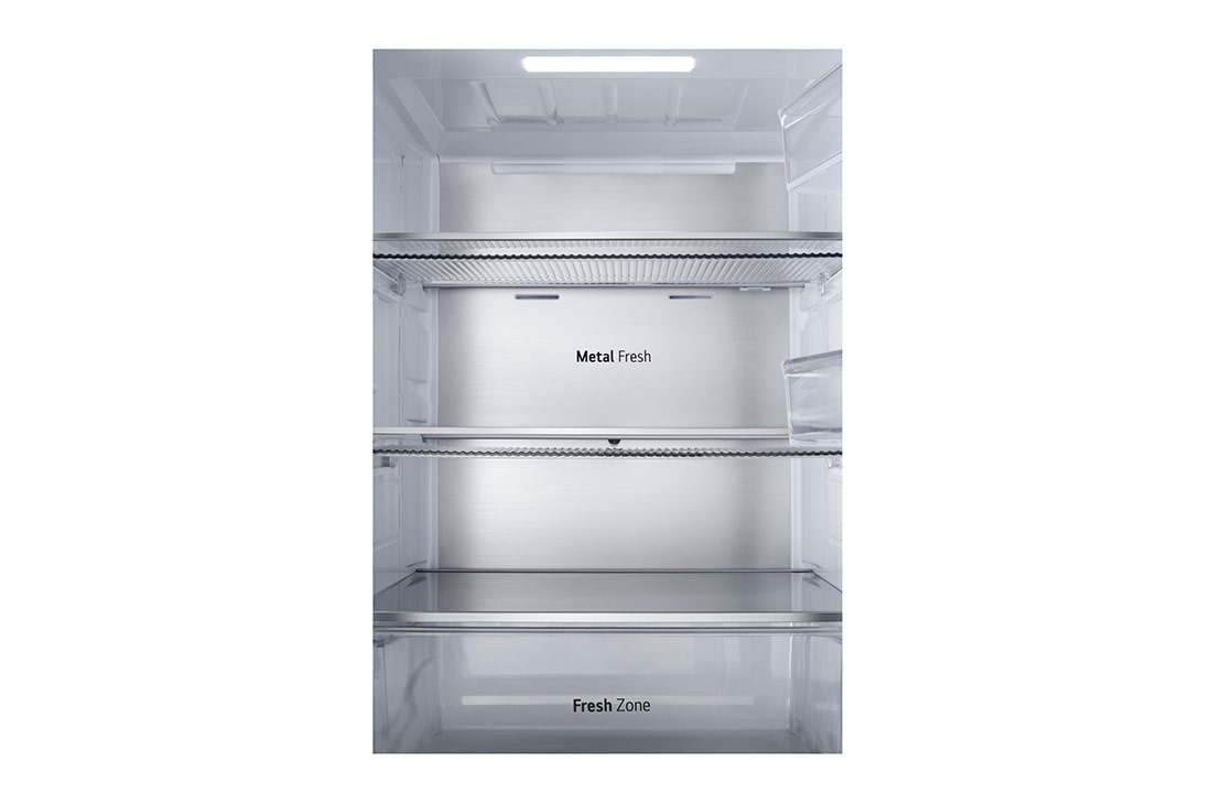 LG Frigider LG cu InstaView™, 349L, Compresor Smart Inverter, Wi-Fi, Door Cooling+™, inside view, GBG5160CEV, thumbnail 9