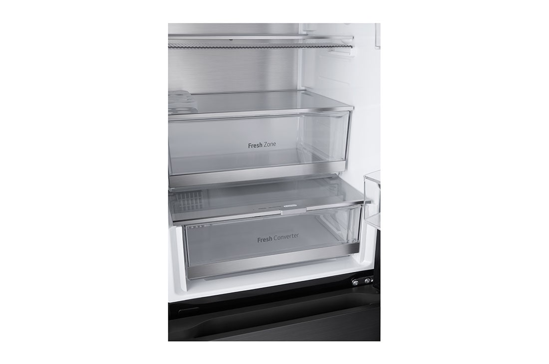 LG Frigider LG cu InstaView™, 349L, Compresor Smart Inverter, Wi-Fi, Door Cooling+™, Bottom side view, GBG5160CEV, thumbnail 11