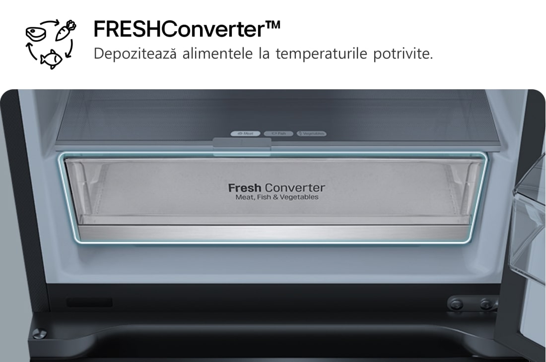 LG Frigider LG cu InstaView™, 349L, Compresor Smart Inverter, Wi-Fi, Door Cooling+™, GBG5160CEV, thumbnail 17