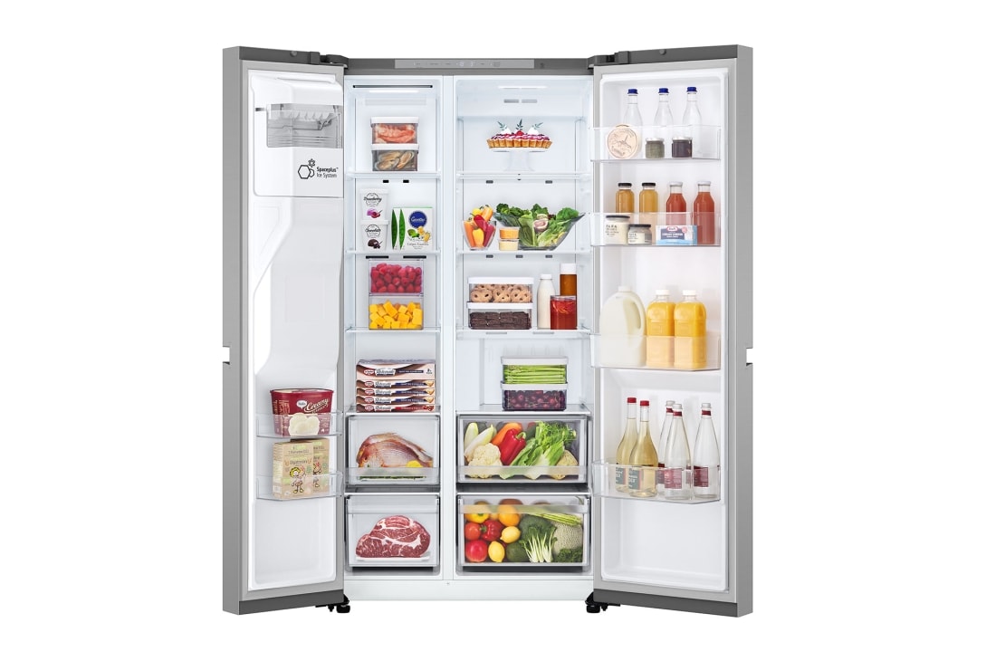 LG Side by Side LG, 638L, No Frost, Compresor Smart Inverter, Dispenser pentru gheață, front view, GSLC40PYPE, thumbnail 2