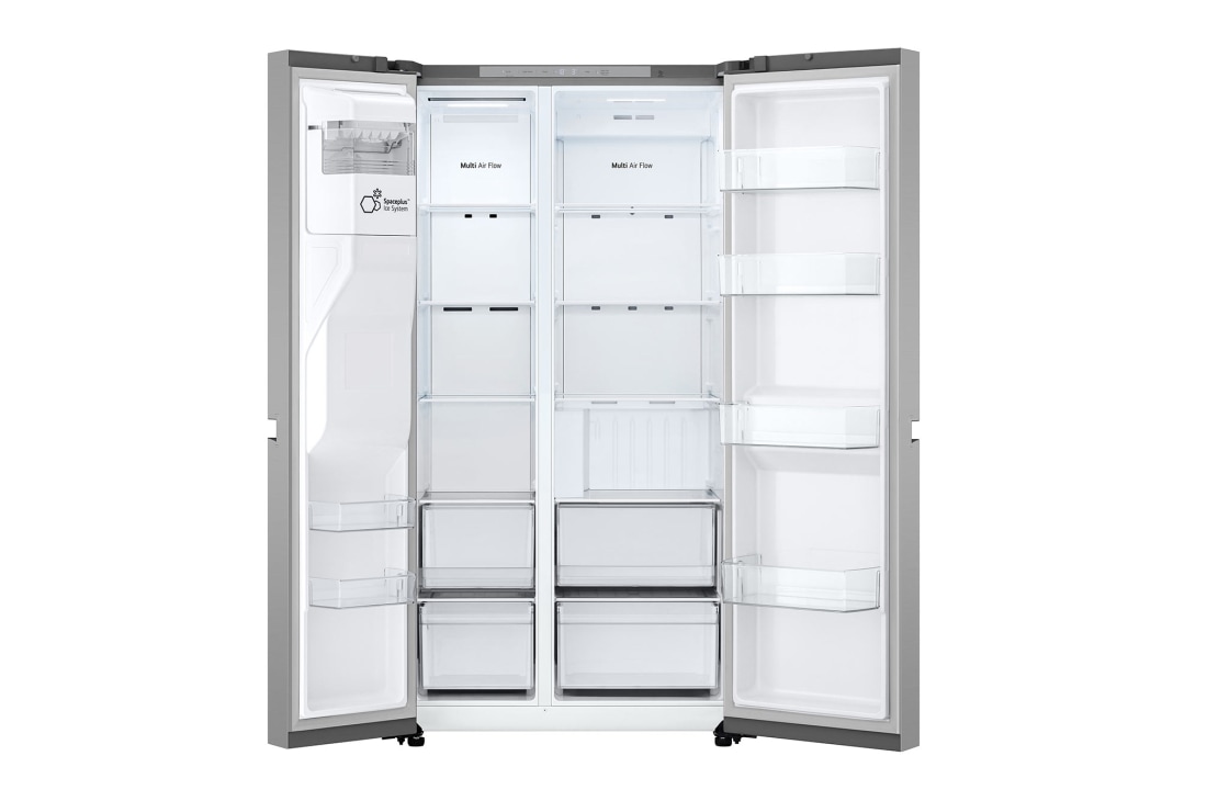LG Side by Side LG, 638L, No Frost, Compresor Smart Inverter, Dispenser pentru gheață, front view, GSLC40PYPE, thumbnail 3