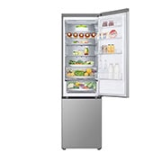 LG Combină Frigorifică LG, 387L, No Frost, Compresor Smart Inverter, DoorCooling+™, Wi-Fi, top door open with food stored, GBV5250DPY, thumbnail 2