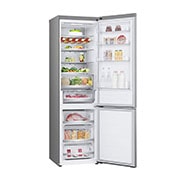 LG Combină Frigorifică LG, 387L, No Frost, Compresor Smart Inverter, DoorCooling+™, Wi-Fi, left open with food stored, GBV5250DPY, thumbnail 6