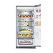 LG Combină Frigorifică LG, 387L, No Frost, Compresor Smart Inverter, DoorCooling+™, Wi-Fi, duct view with food stored, GBV5250DPY, thumbnail 8