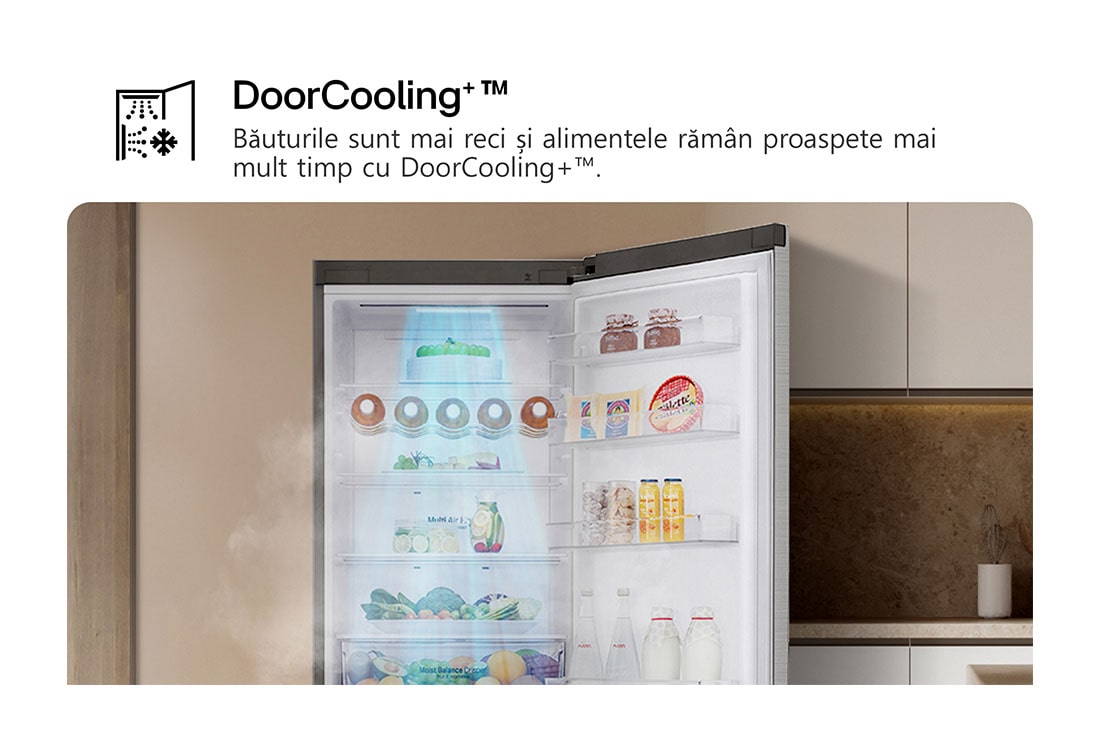 LG Combină frigorifică LG, 343L, No Frost, Compresor Smart Inverter, DoorCooling+™, Wi-Fi, door coooling combine, GBF7172DPY, thumbnail 15