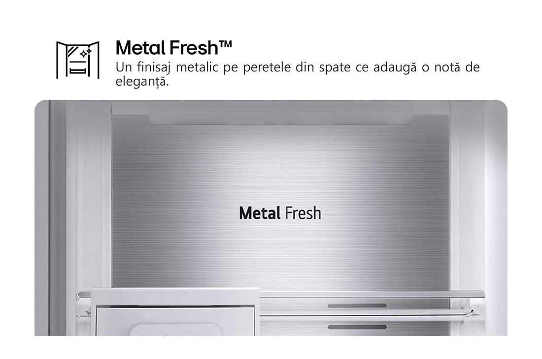 LG Combină frigorifică LG, 343L, No Frost, Compresor Smart Inverter, DoorCooling+™, Wi-Fi, metal fresh, GBF7172DPY, thumbnail 16