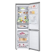 LG Combină frigorifică LG, 343L, No Frost, Compresor Smart Inverter, DoorCooling+™, Wi-Fi, open door front view with food , GBF7172DPY, thumbnail 2