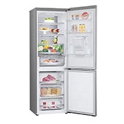 LG Combină frigorifică LG, 343L, No Frost, Compresor Smart Inverter, DoorCooling+™, Wi-Fi, left side view with food , GBF7172DPY, thumbnail 12