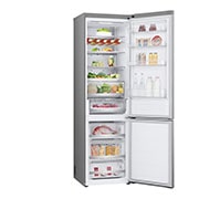 LG Combină Frigorifică LG, 387L, No Frost, Compresor Smart Inverter, DoorCooling+™, Wi-Fi, LeftSideOpen view without food, GBV7270CPY, thumbnail 8