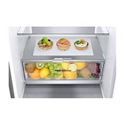 LG Combină Frigorifică LG, 387L, No Frost, Compresor Smart Inverter, DoorCooling+™, Wi-Fi, Duct view with food, GBV7270CPY, thumbnail 6
