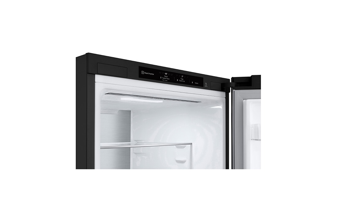 LG Combină Frigorifică LG, 387L, No Frost, Compresor Smart Inverter, DoorCooling+™, LeftSideOpen view without food, GBV7280AEV, thumbnail 8