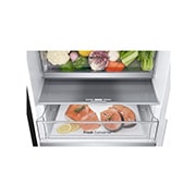 LG Combină Frigorifică LG, 387L, No Frost, Compresor Smart Inverter, DoorCooling+™, Duct view with food, GBV7280AEV, thumbnail 7