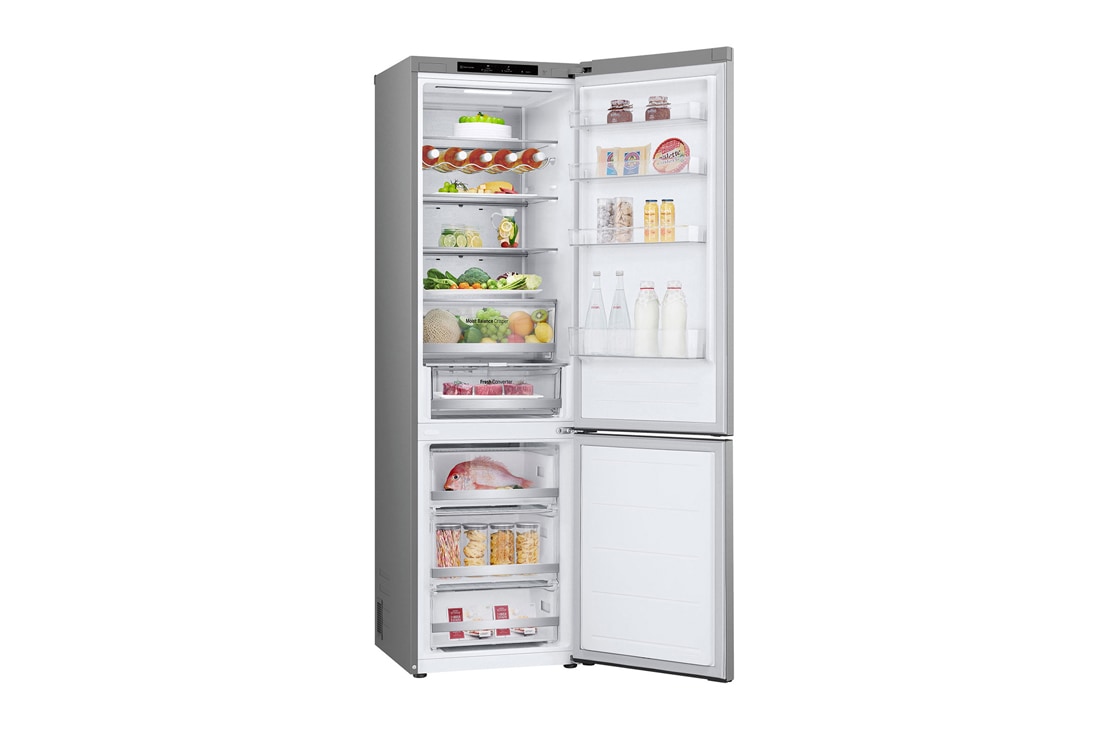 LG Combină Frigorifică LG, 387L, No Frost, Compresor Smart Inverter, DoorCooling+™, Partea stângă Open Food view, GBV5240APY, thumbnail 13