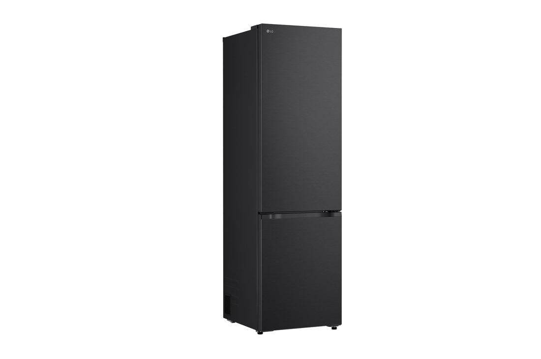 LG Combină Frigorifică LG, 465 L, Wi-Fi, Compresor Smart Inverter, Fresh Balancer, Vedere laterală-față a frigiderului LG (GBBW726AEV), arătând designul exterior, GBBW726DEV, thumbnail 7