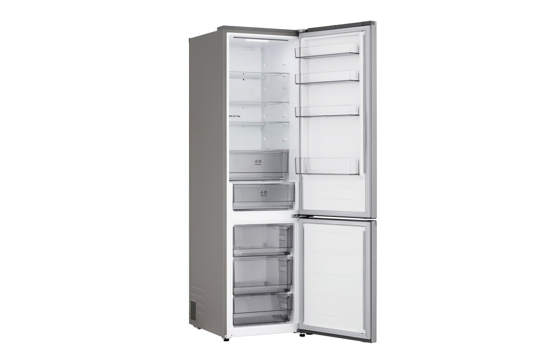 LG Combină Frigorifică LG, 375 L,  DoorCooling+™, Multi Air Flow, right side door open, GBBSJ21EPY, thumbnail 9