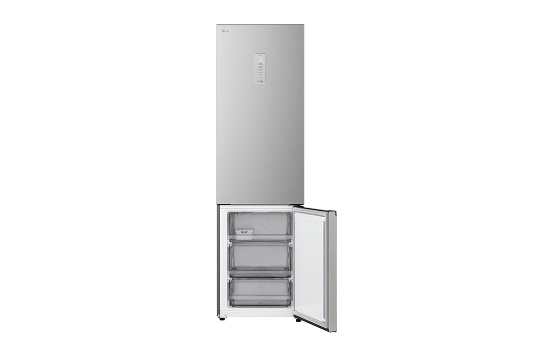 LG Combină Frigorifică LG, No Frost, 375 L, Wi-Fi, Compresor Smart Inverter, Fresh Converter+, front open view, GBBS525CPY, thumbnail 5