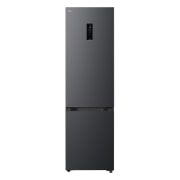 LG Combină Frigorifică LG, No Frost, 375 L, Compresor Smart Inverter, Wi-Fi, DoorCooling+™, Vedere frontală a frigiderului cu congelator inferior LG (GBBW726AEV) în finisaj negru mat, GBBSJ21DEP, thumbnail 1