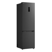 LG Combină Frigorifică LG, No Frost, 375 L, Compresor Smart Inverter, Wi-Fi, DoorCooling+™, Raft evidențiat în albastru, cu săgeți sus-jos; în dreapta, imagine cu raftul pliat care ține două sticle de apă, GBBSJ21DEP, thumbnail 6