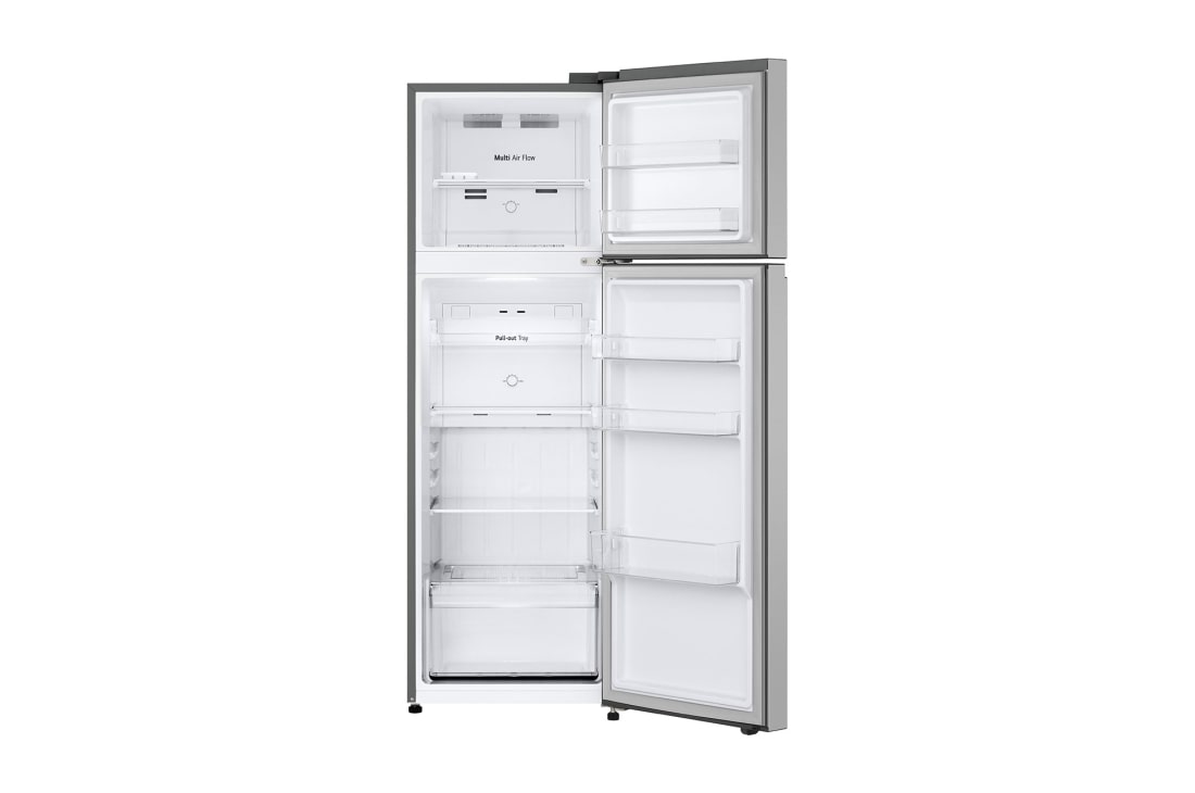 LG Frigider LG, 266L, No Frost, Compresor Smart Inverter, Door Cooling+, front door open view, GTBV20PYZJD, thumbnail 4