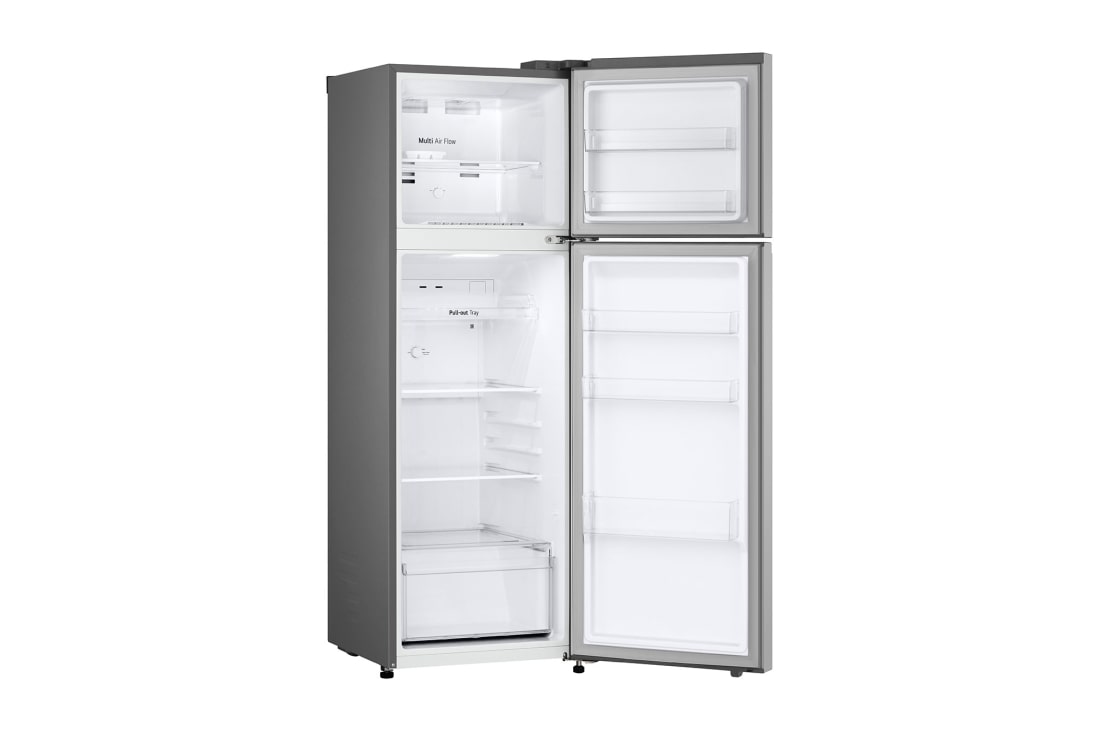 LG Frigider LG, 266L, No Frost, Compresor Smart Inverter, Door Cooling+, right door open view, GTBV20PYZJD, thumbnail 7