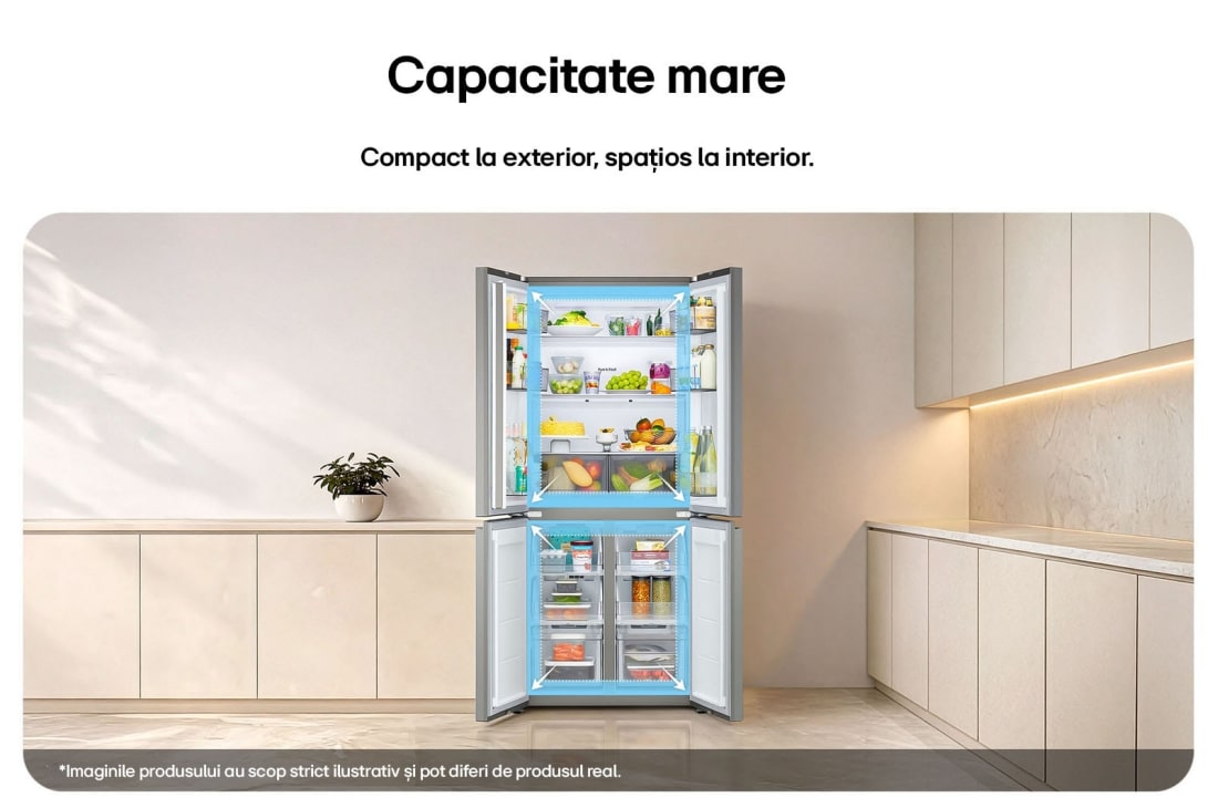 LG Frigider Side by Side Fit & Max Multi Door, 580L, GMBS30SEPY, thumbnail 2