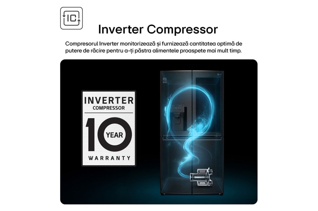 LG Frigider Side by Side Fit & Max Multi Door, 580L, GMBS30SEPY, thumbnail 3