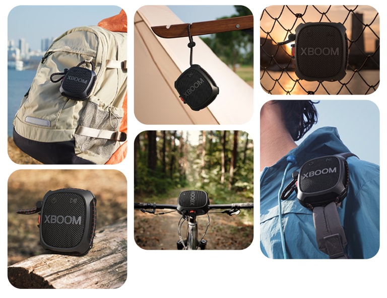 Imagini pentru a arăta cum să integrați LG XBOOM Go XG2T în stilul de viață.