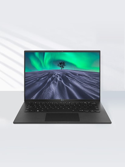 Arată un afișaj al dispozitivului Gram fără reflectarea ecranului.