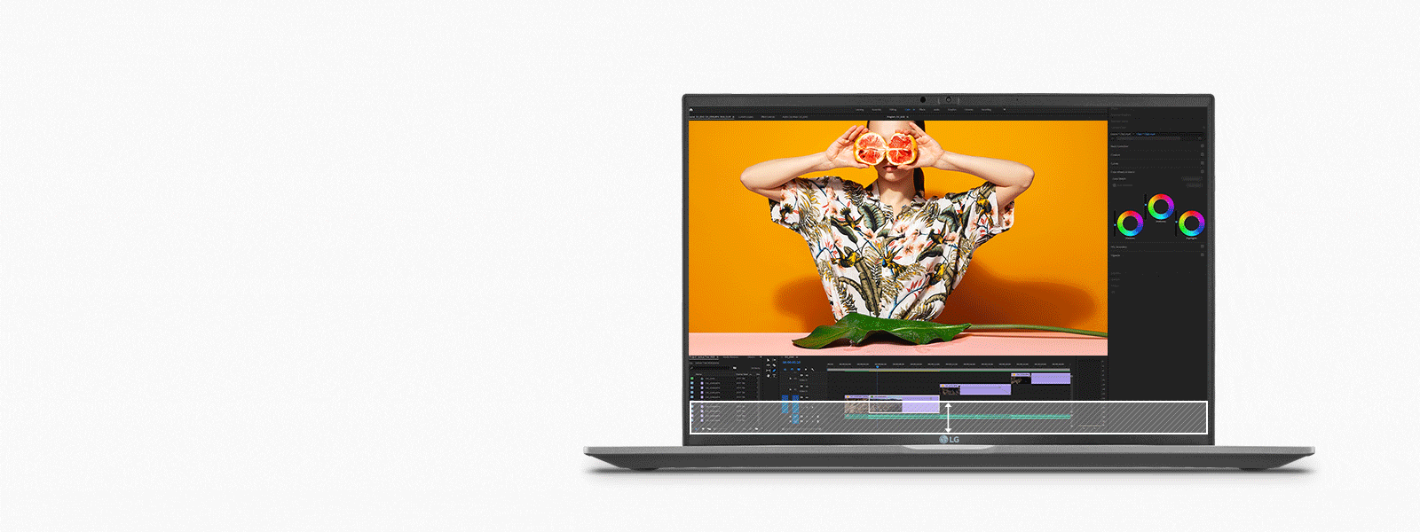 Animația arată faptul că partea inferioară a afișajului laptopului de 16:9 se mărește pentru a avea un raport de aspect de 16:10, astfel încât utilizatorii să vadă mai mult conținut.