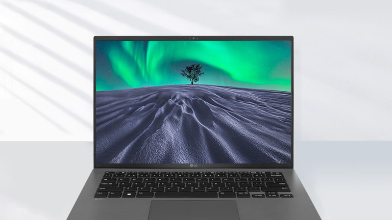 Arată un afișaj al dispozitivului Gram fără reflectarea ecranului.