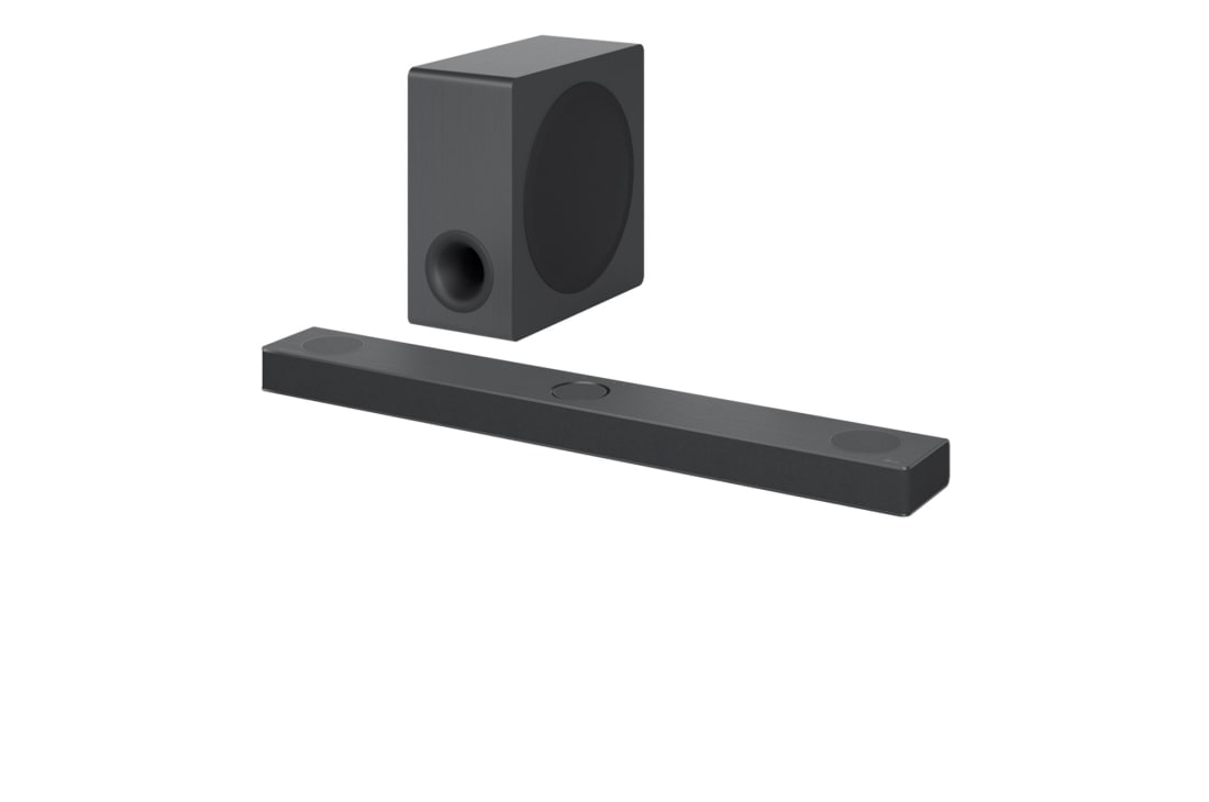 LG Soundbar LG S80QY, Vedere în diagonală a barei de sunet și a subwoofer-ului, S80QY, thumbnail 2