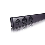 LG Soundbar LG SQC2, Prim-plan din partea stângă cu sigla LG în partea de sus, SQC2, thumbnail 8
