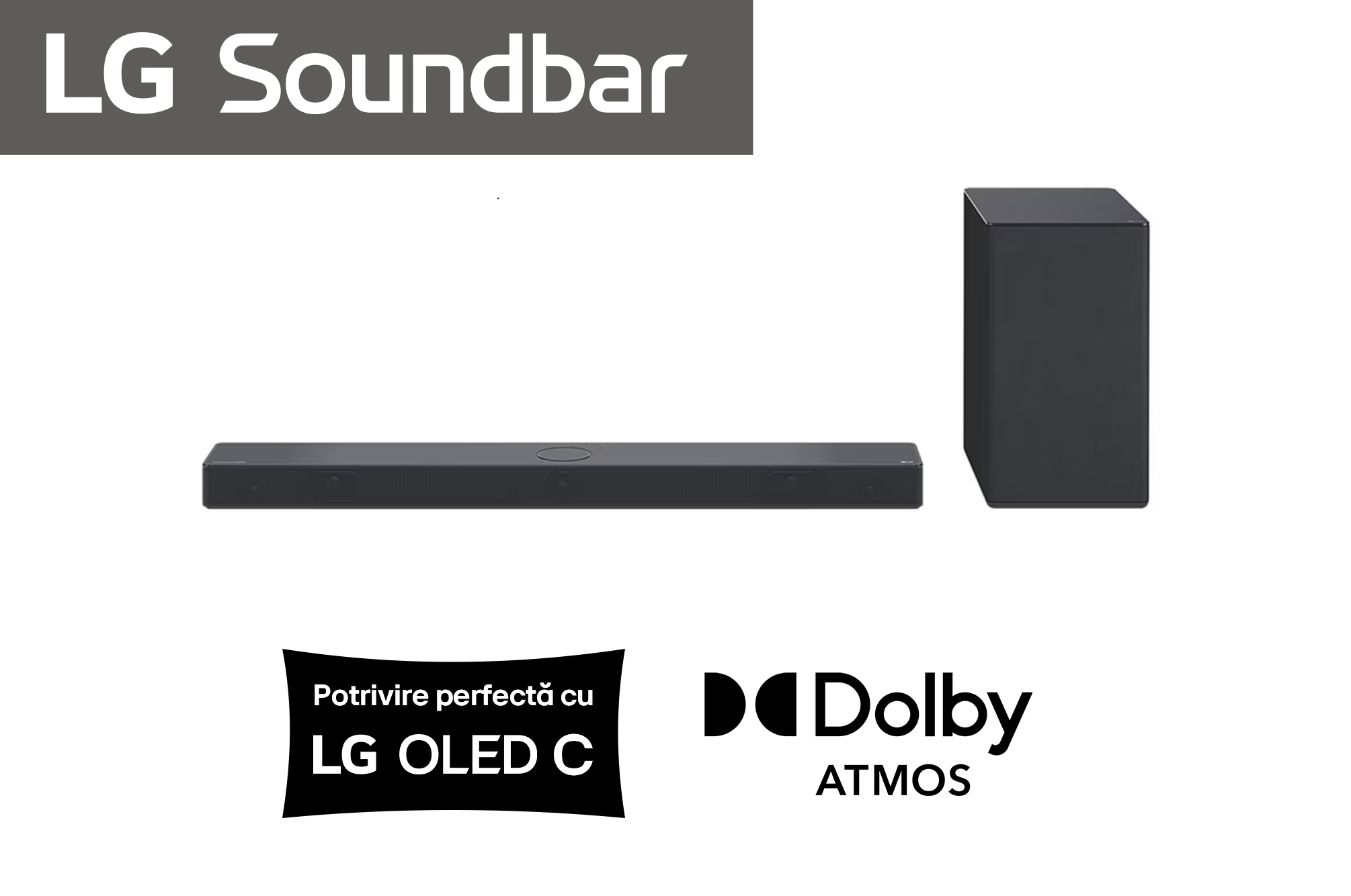 LG Soundbar LG SC9S, Slightly-angled left-facing side view., SC9S