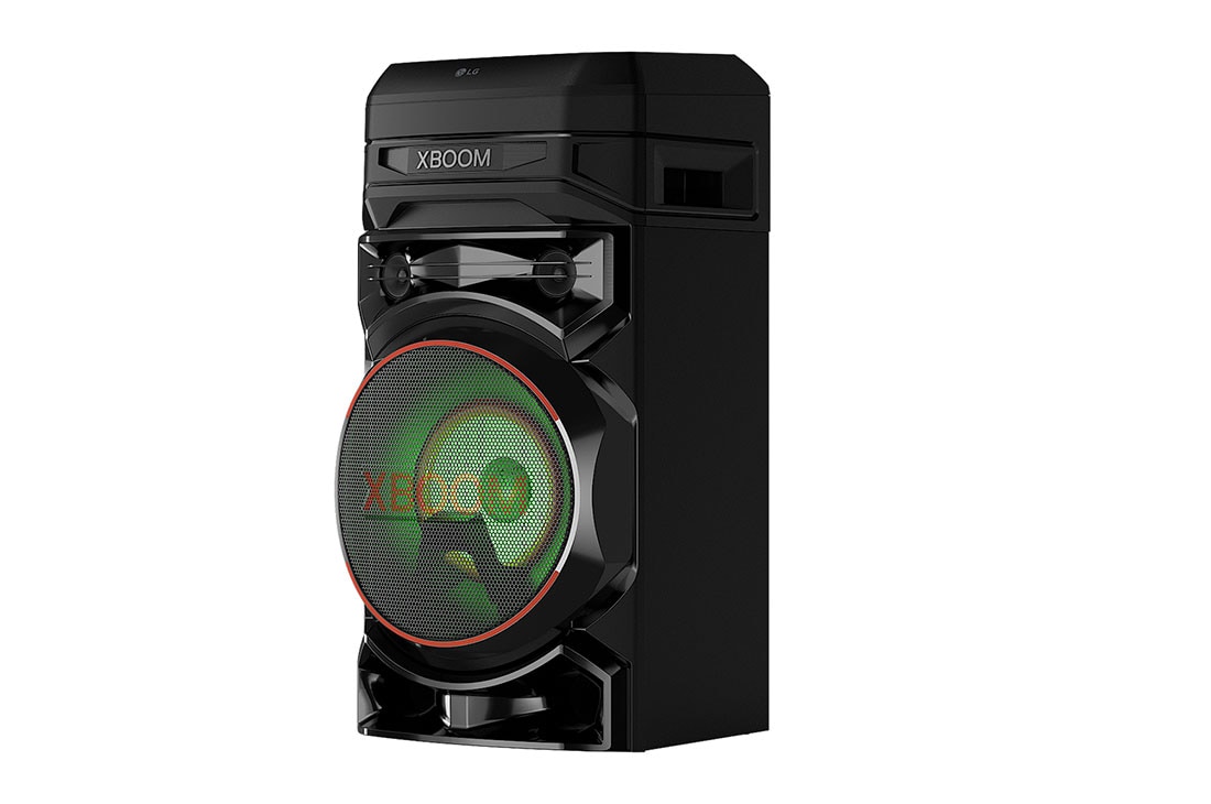 LG XBOOM RNC5, vedere din stânga cu unghi de 30 de grade cu lumină verde, RNC5, thumbnail 3