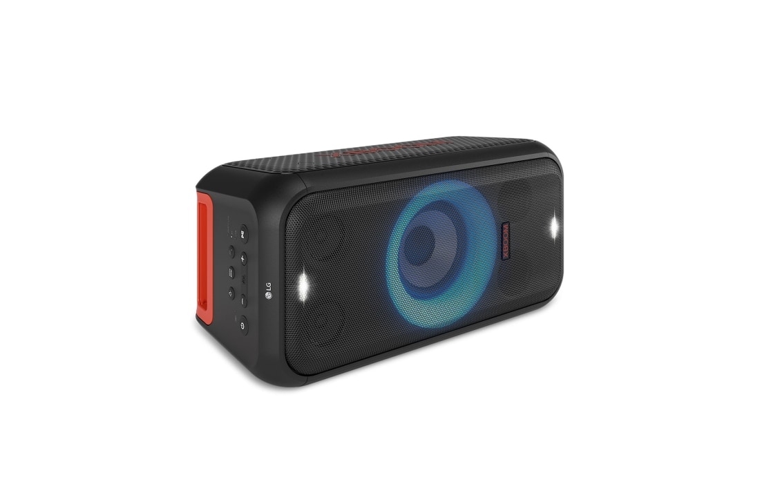 LG XBOOM XL5S, Difuzorul se află pe podea. Toate luminile sunt aprinse., XL5S, thumbnail 6