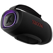 LG XBOOM Go XG8T, Unghi mic cu partea stângă înainte. O lumină violet aprinsă., XG8T, thumbnail 8